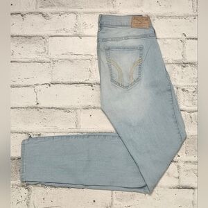 Hollister Low Rise Super Skinny Jeans Light Wash Stretch Denim Size 28